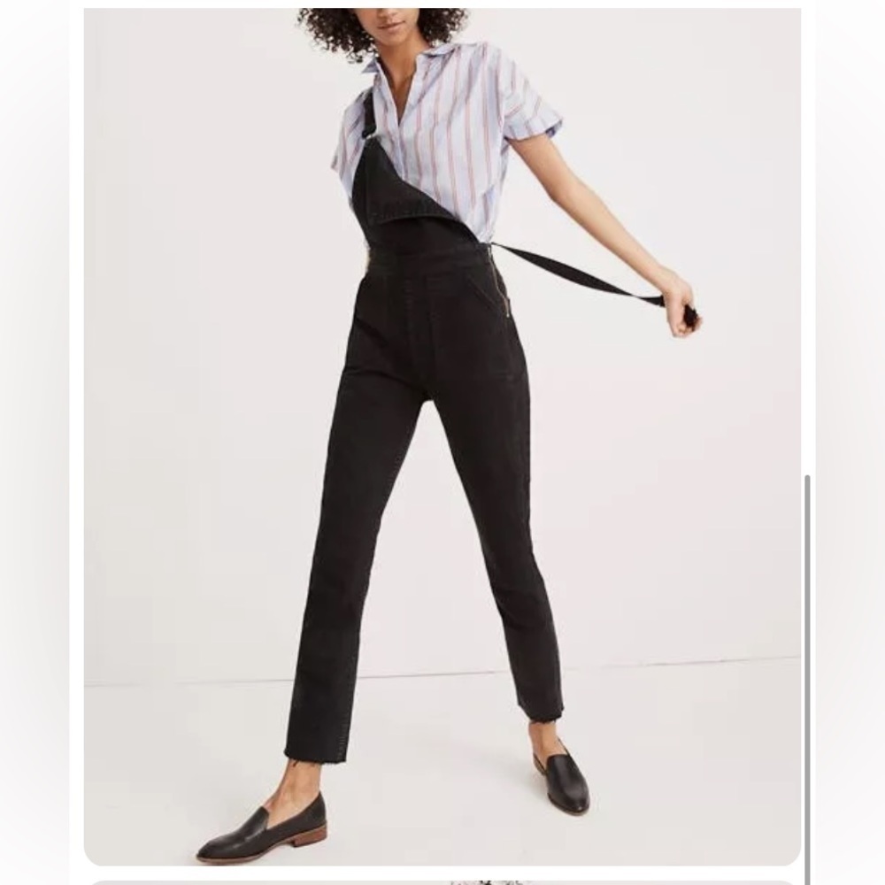Madewell Denim Lunar Wash Skinny Denim Overalls XS